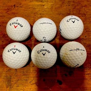 Callaway Used Golf Balls Bundle 6 Diablo Tour